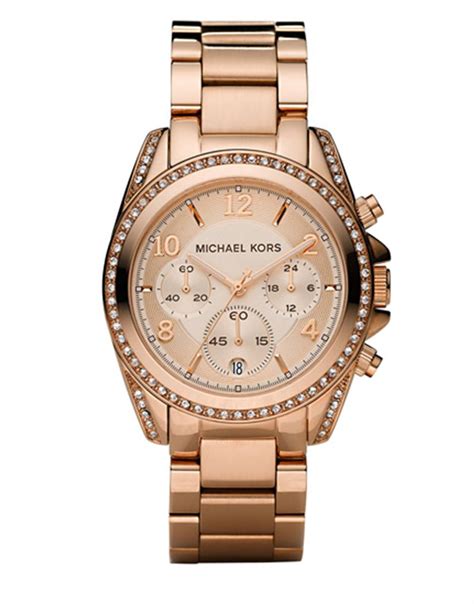 michael kors blair chronograph watch gold|Blair Rose Gold.